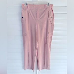 Athleta Vienna Cargo Pant‎ Womens 12 High Rise Wide Leg Lightweight Sz 10